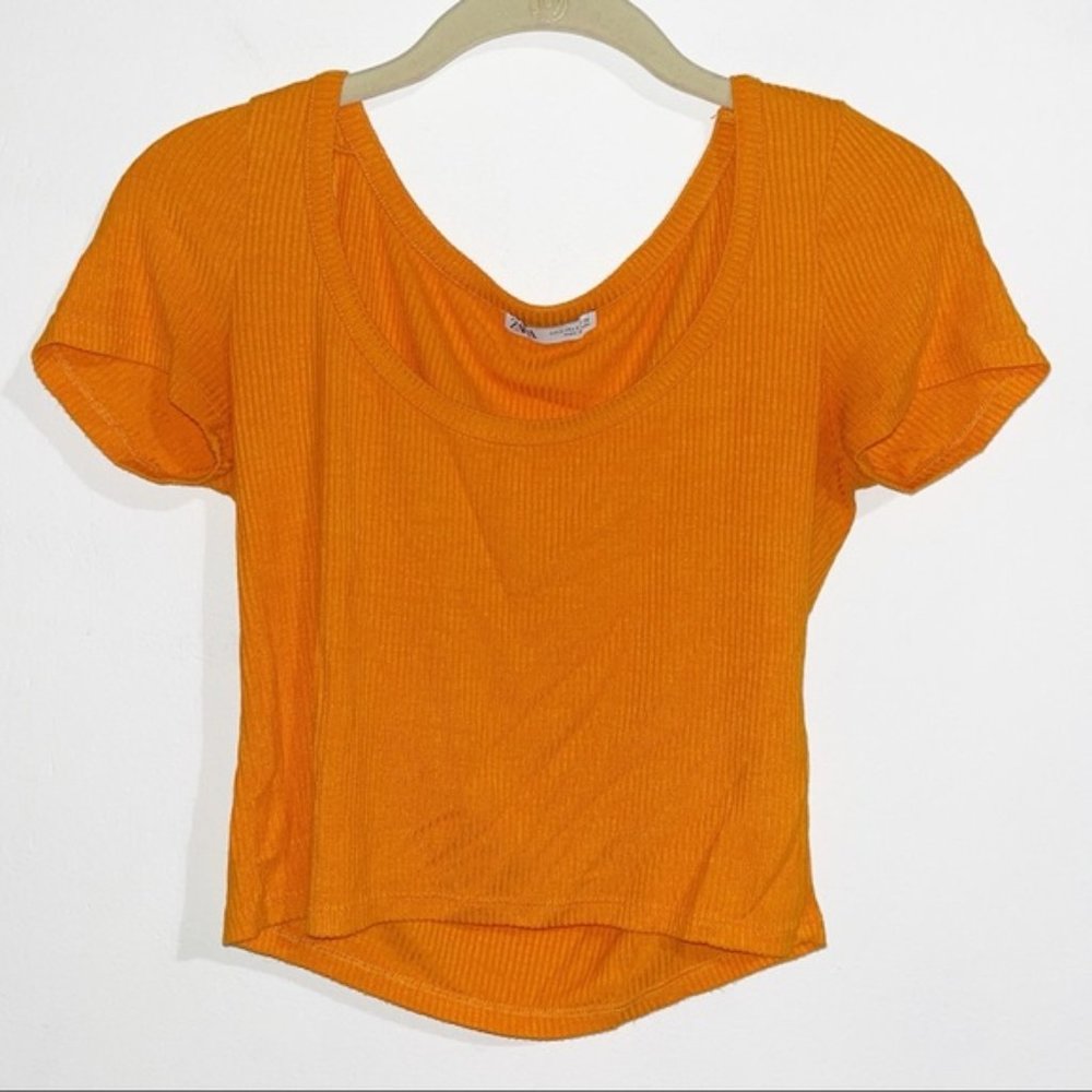 Zara Neon Orange Top